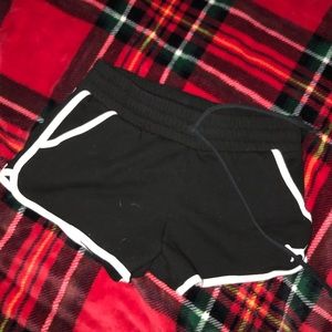 PINK black sweat shorts